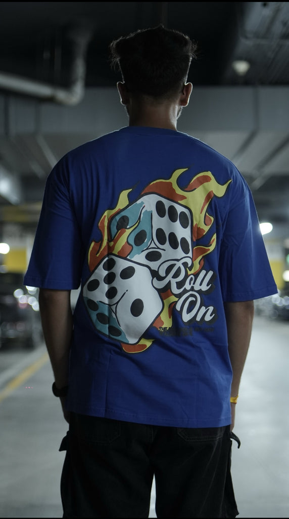 Roll On Royal Blue Oversized T shirt
