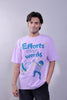 EFFORTS OVER WORDS OVERSIZED T-SHIRT