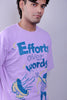 EFFORTS OVER WORDS OVERSIZED T-SHIRT