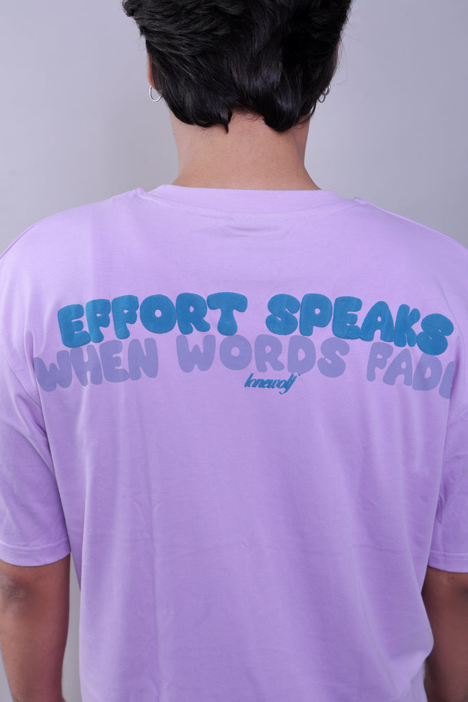 EFFORTS OVER WORDS OVERSIZED T-SHIRT